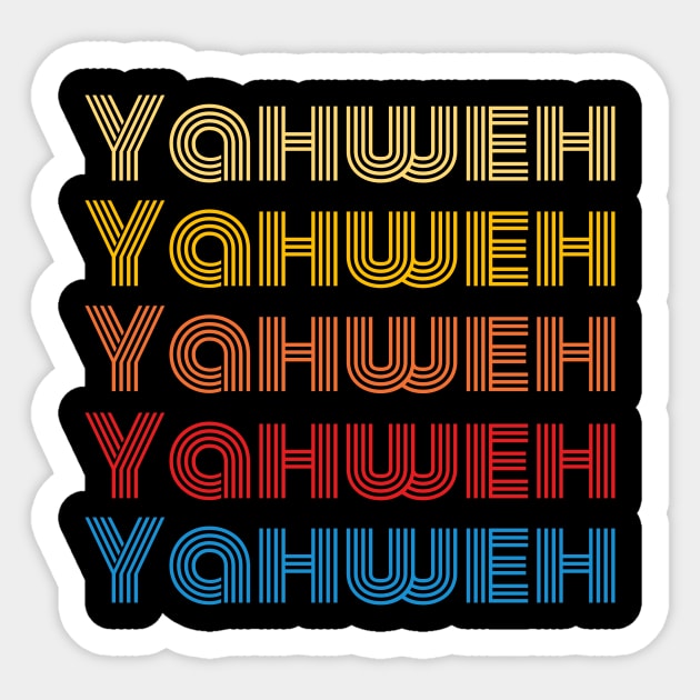 Yahweh | Christian Typography Sticker by All Things Gospel